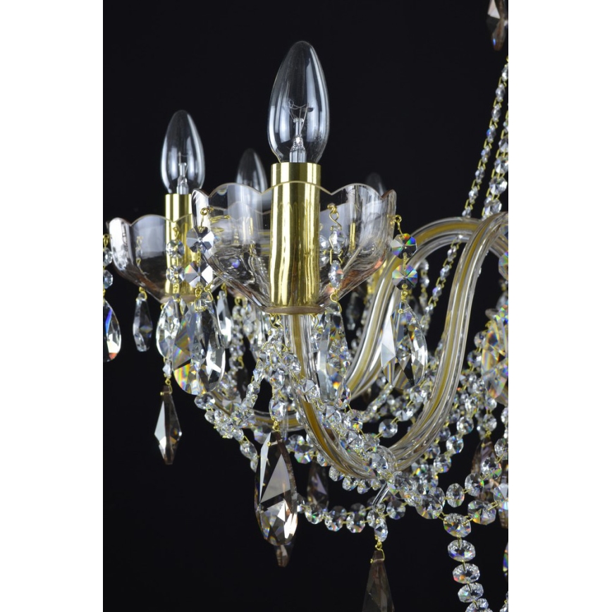 Wranovsky JWZ121102100 - Żyrandol kryształowy na łańcuchu ZENITH 10xE14/40W/230V