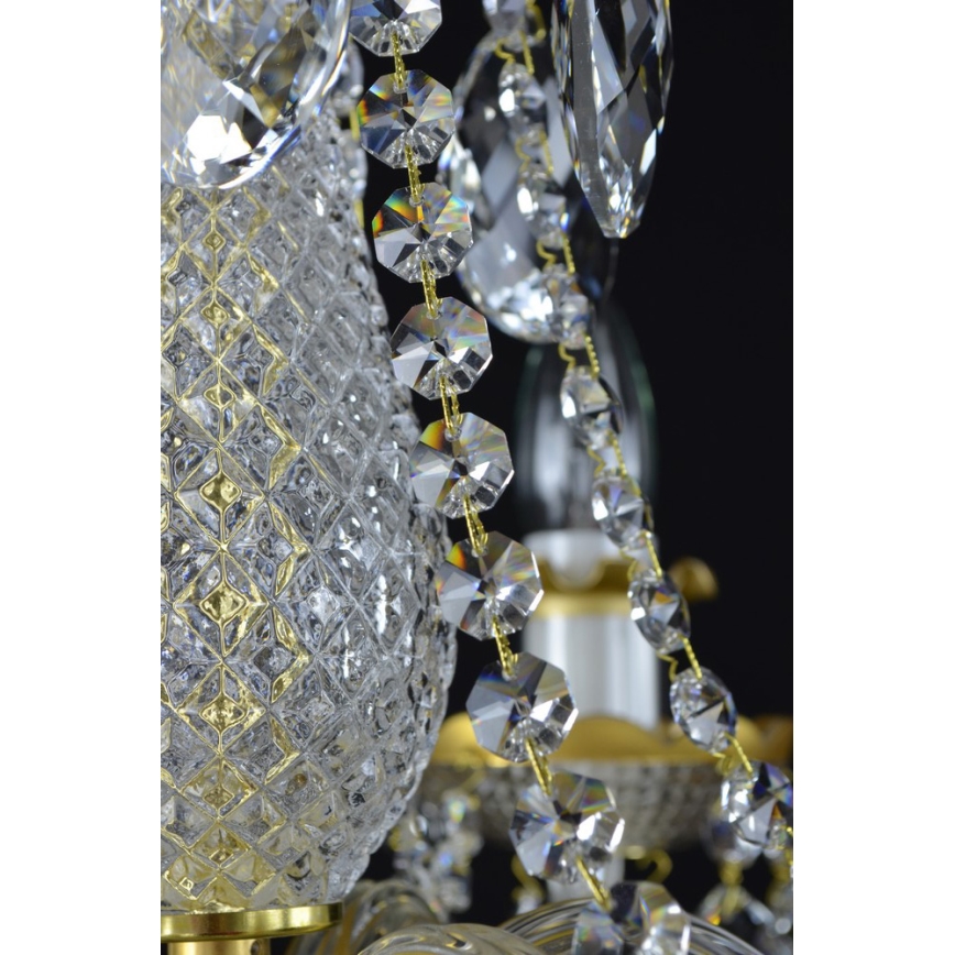 Wranovsky JWZ148062100 - Żyrandol kryształowy na łańcuchu DIAMANT 6xE14/40W/230V