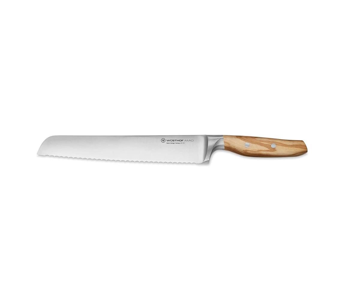 Wüsthof - Nóż kuchenny do chleba AMICI 23 cm drewno oliwne