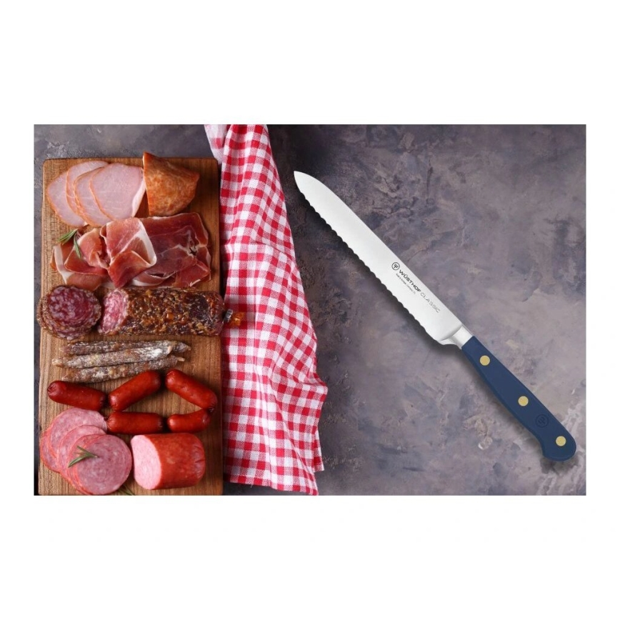 Wüsthof - Nóż kuchenny do krojenia CLASSIC COLOUR 14 cm niebieski
