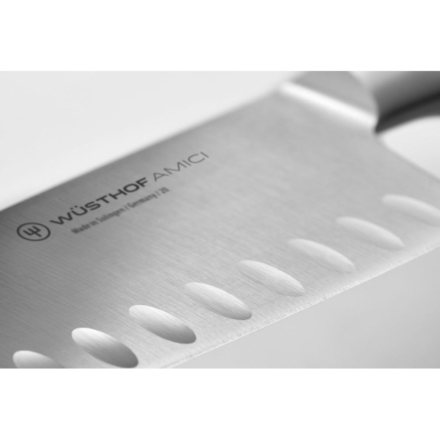Wüsthof - Nóż kuchenny santoku AMICI 17 cm drewno oliwne