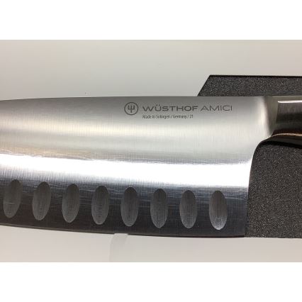 Wüsthof - Nóż kuchenny santoku AMICI 17 cm drewno oliwne