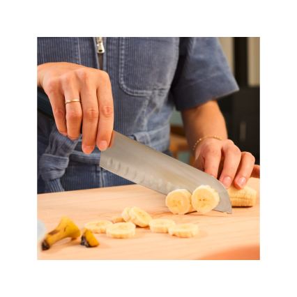 Wüsthof - Nóż kuchenny Santoku PARTNER 17 cm, czarny