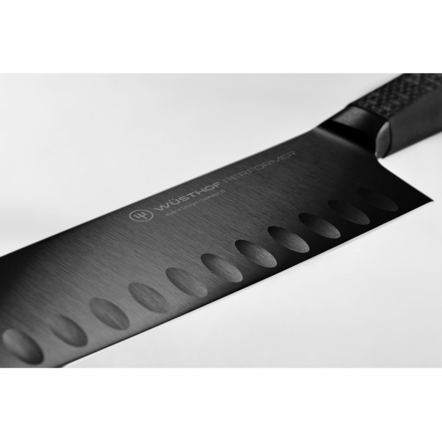 Wüsthof - Nóż kuchenny santoku PERFORMER 17 cm czarny