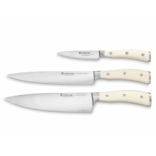 Wüsthof - Zestaw noży kuchennych CLASSIC IKON 3 szt. kremowy