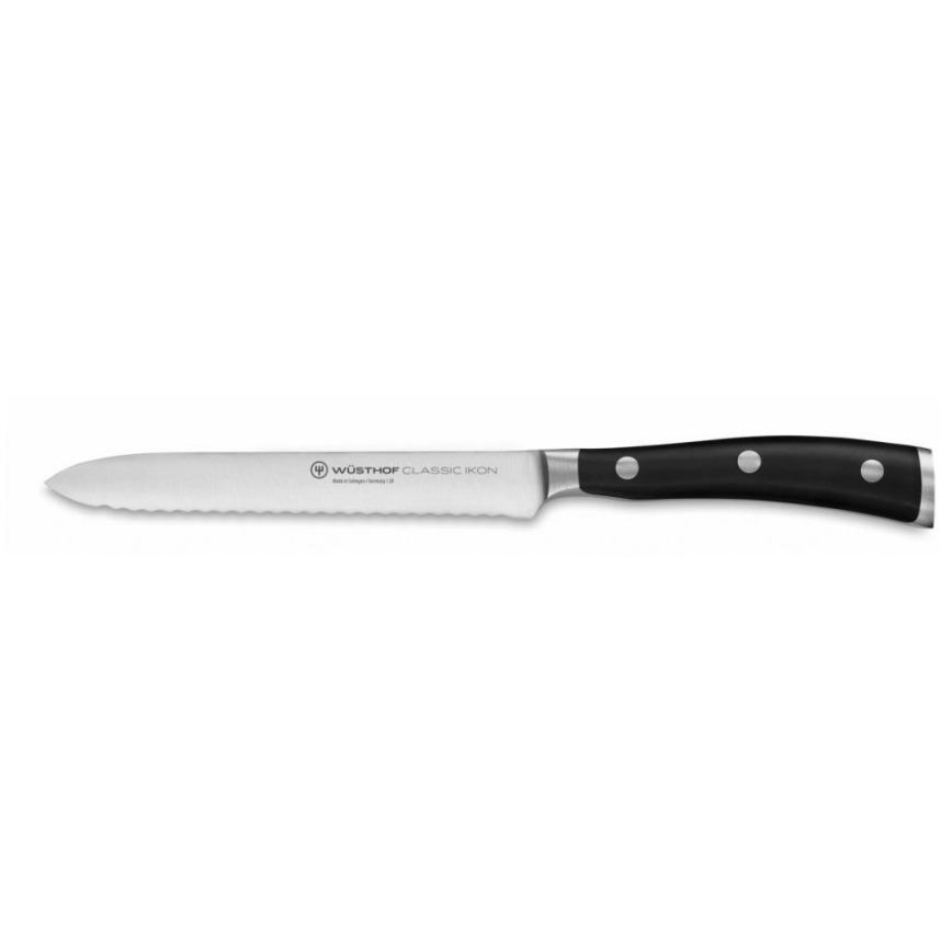 Wüsthof - Zestaw noży kuchennych w stojaku CLASSIC IKON 7 szt. popiół/czarny