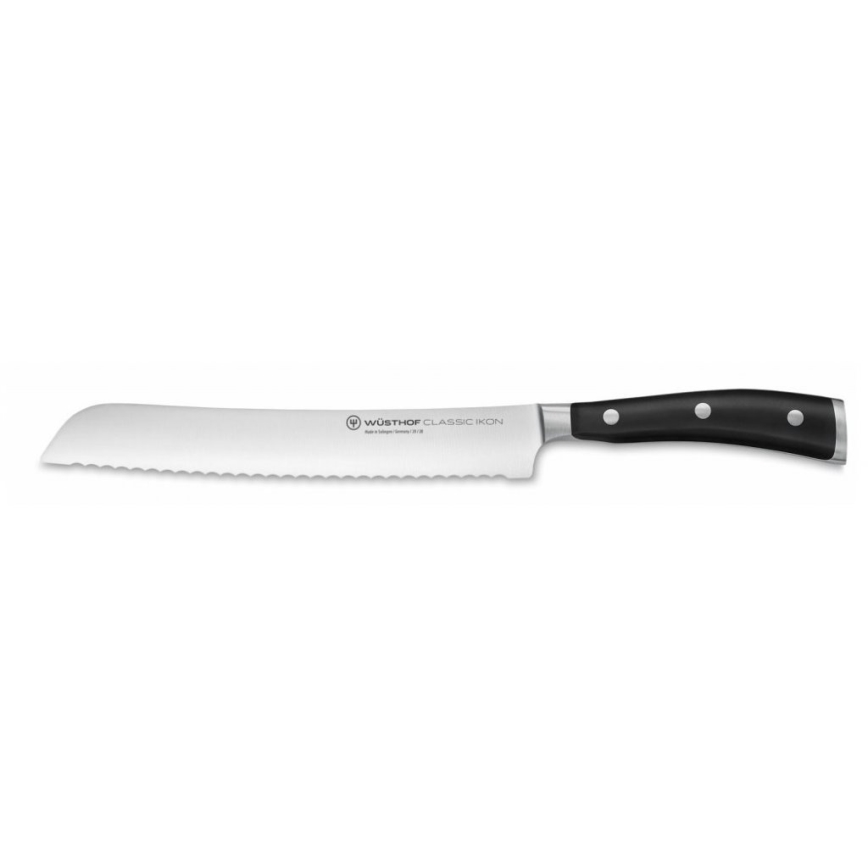 Wüsthof - Zestaw noży kuchennych w stojaku CLASSIC IKON 7 szt. popiół/czarny