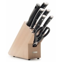 Wüsthof - Zestaw noży kuchennych w stojaku CLASSIC IKON 8 szt. buk