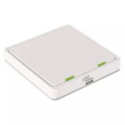 Wyłącznik 2-przyciskowy GoSmart 1xCR2430 Tuya biały
