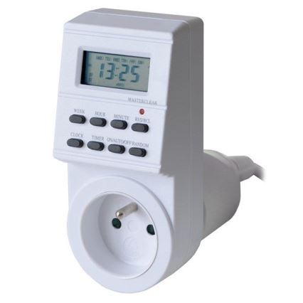 Wyłącznik czasowy cyfrowy tygodniowy 16A/230V