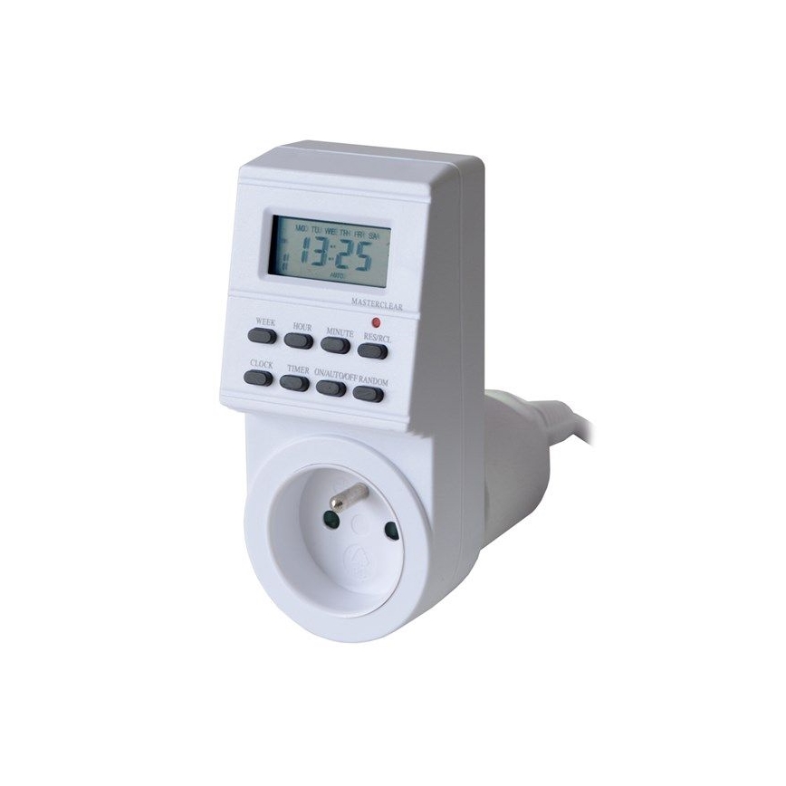 Wyłącznik czasowy cyfrowy tygodniowy 16A/230V