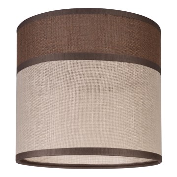 Wymienne klosz do żyrandola, lampy stojącej i kinkietu ANDREA E27 pr. 16 cm brązowo-beżowy