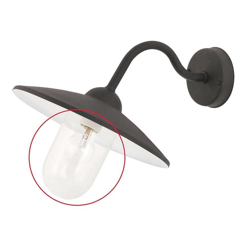 Wymienne szkło E27 170x100 mm