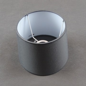 Wymienny abażur do lampy stołowej LAMA E27 o średnicy 19 cm, szary