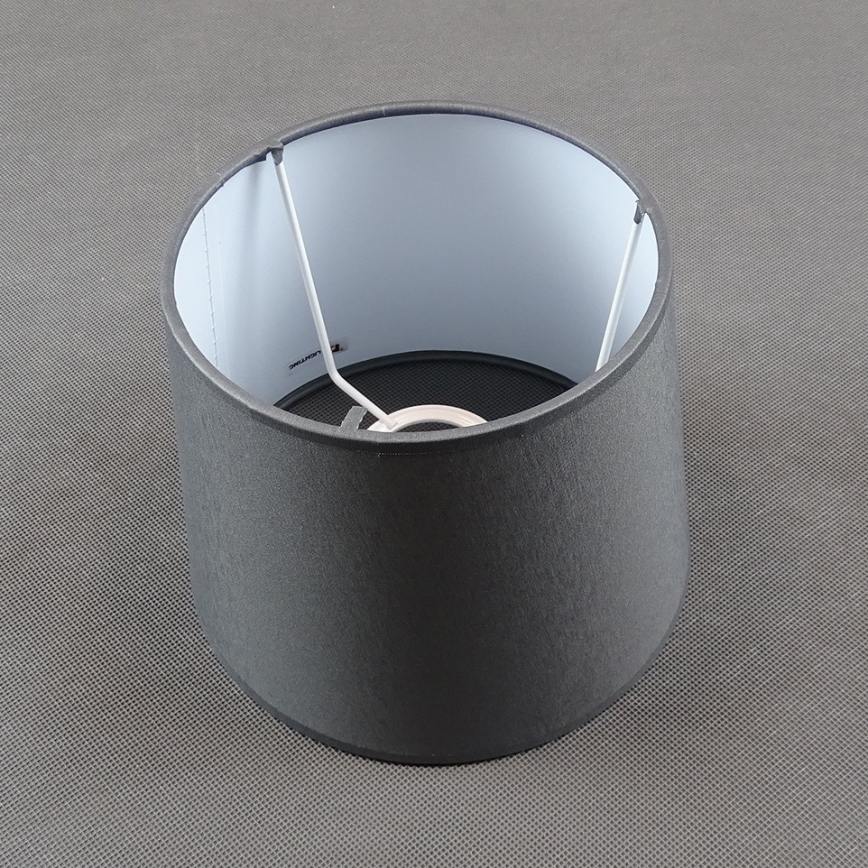 Wymienny abażur do lampy stołowej LAMA E27 o średnicy 19 cm, szary
