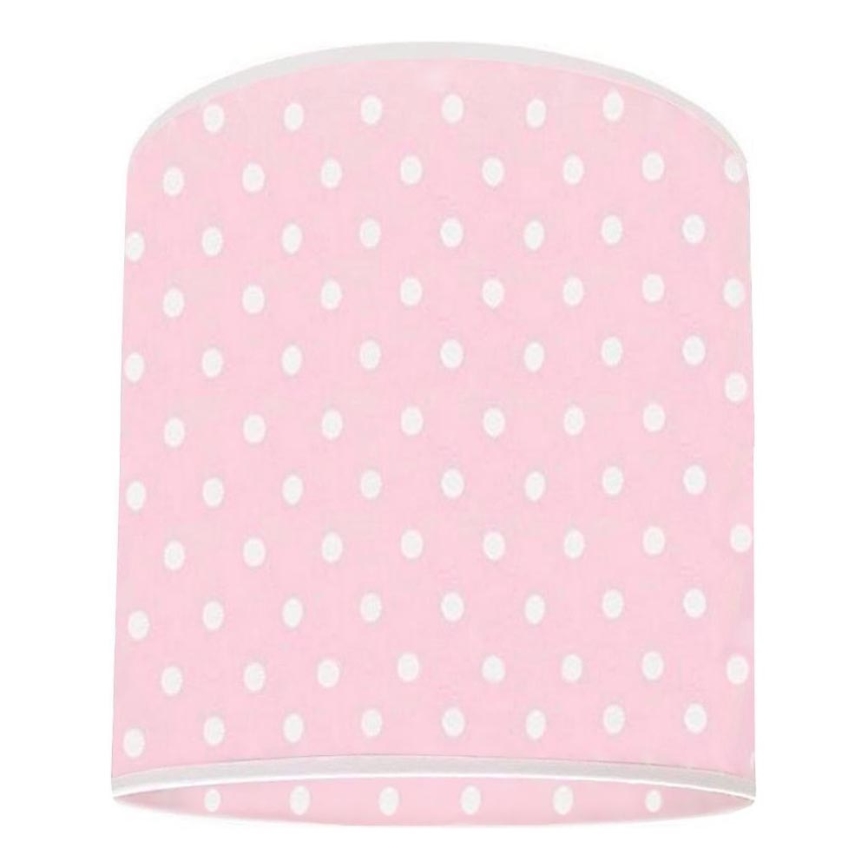 Wymienny klosz do żyrandola DOTS śr. 15 cm różowy