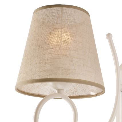 Wymienny klosz do żyrandola LORENZO E27 śr. 16 cm beżowy