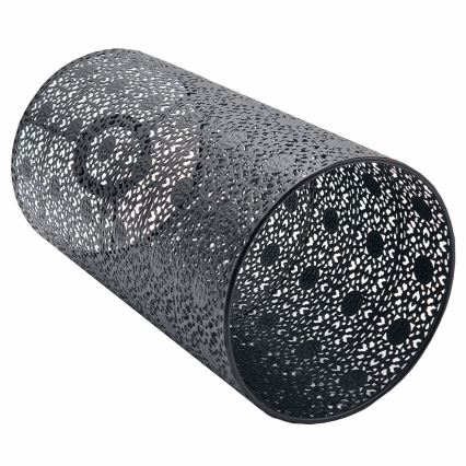 Wymienny klosz do żyrandola SAMIRA E27 śr. 15 cm czarny
