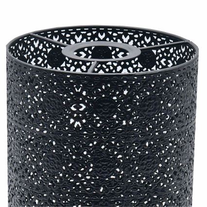 Wymienny klosz do żyrandola SAMIRA E27 śr. 15 cm czarny