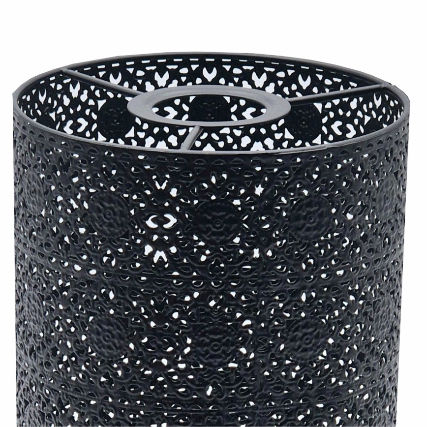 Wymienny klosz do żyrandola SAMIRA E27 śr. 15 cm czarny