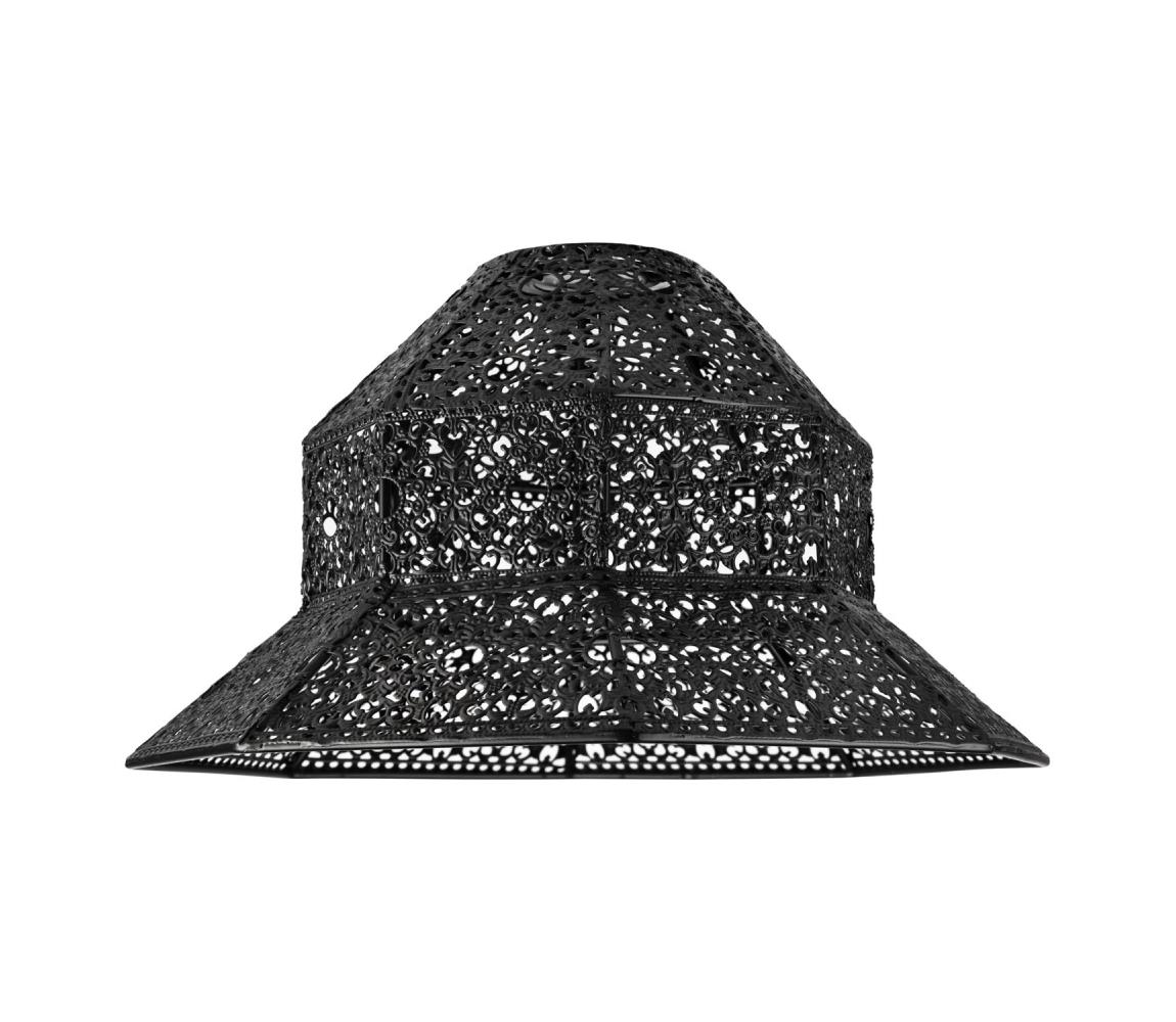 Wymienny klosz do żyrandola SAMIRA E27 śr. 33 cm czarny