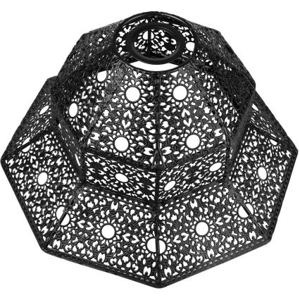 Wymienny klosz do żyrandola SAMIRA E27 śr. 33 cm czarny