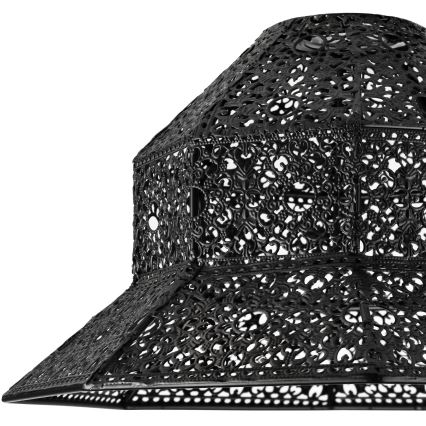 Wymienny klosz do żyrandola SAMIRA E27 śr. 33 cm czarny