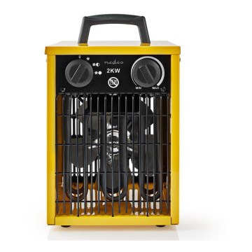 Wytrzymały wentylator z grzałką 1000-2000W/230V IP24