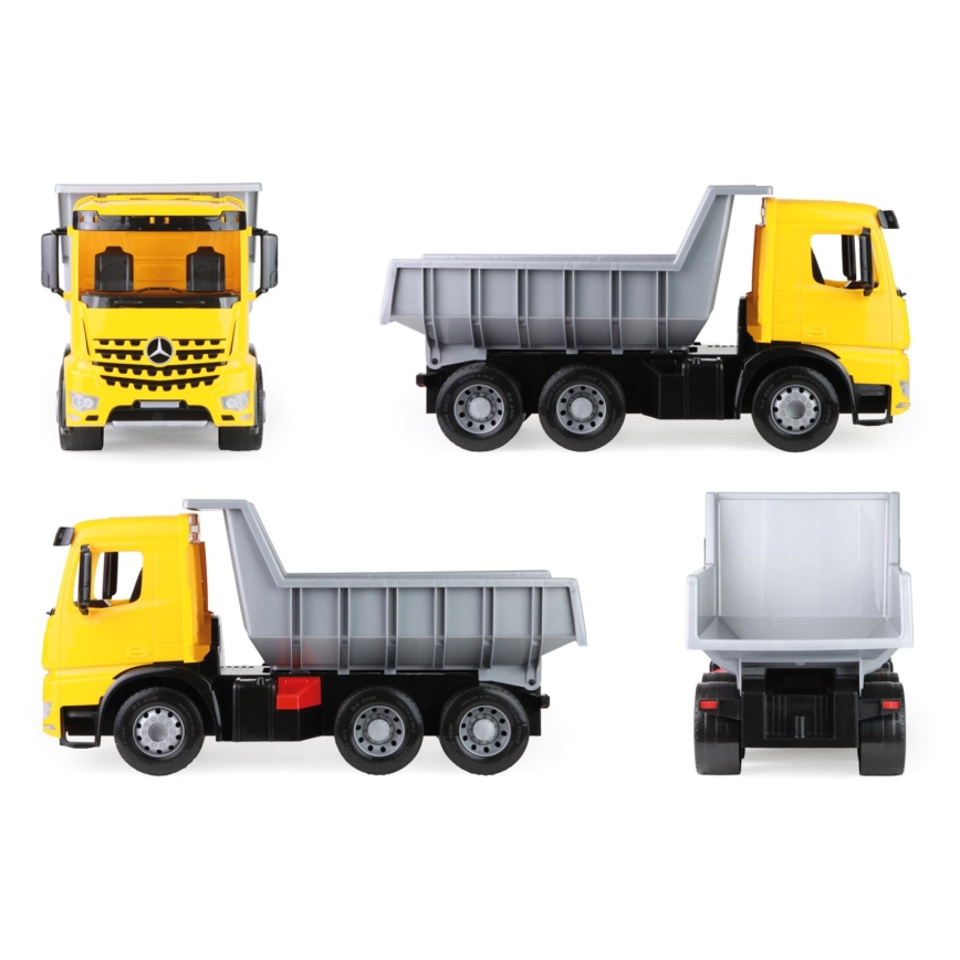 Wywrotka Mercedes GIGA TRUCKS 65 cm żółta/szara