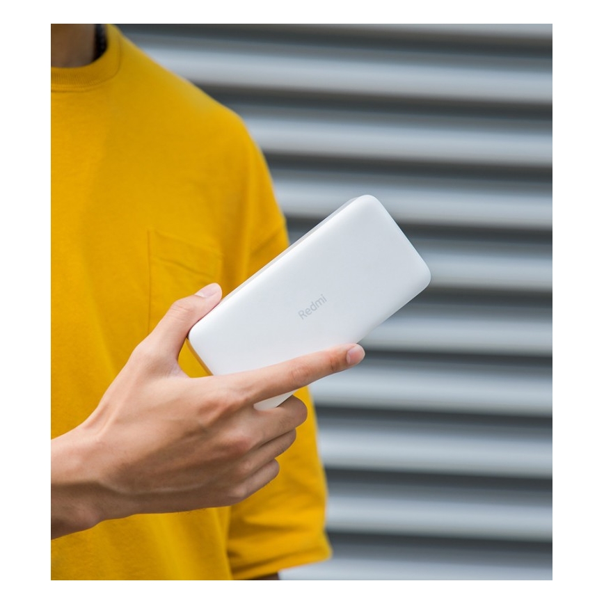Xiaomi 20000 mAh Redmi 18W Powerbank Fast Charge biały