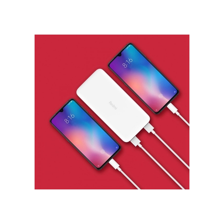 Xiaomi 20000 mAh Redmi 18W Powerbank Fast Charge biały