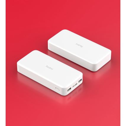 Xiaomi 20000 mAh Redmi 18W Powerbank Fast Charge biały