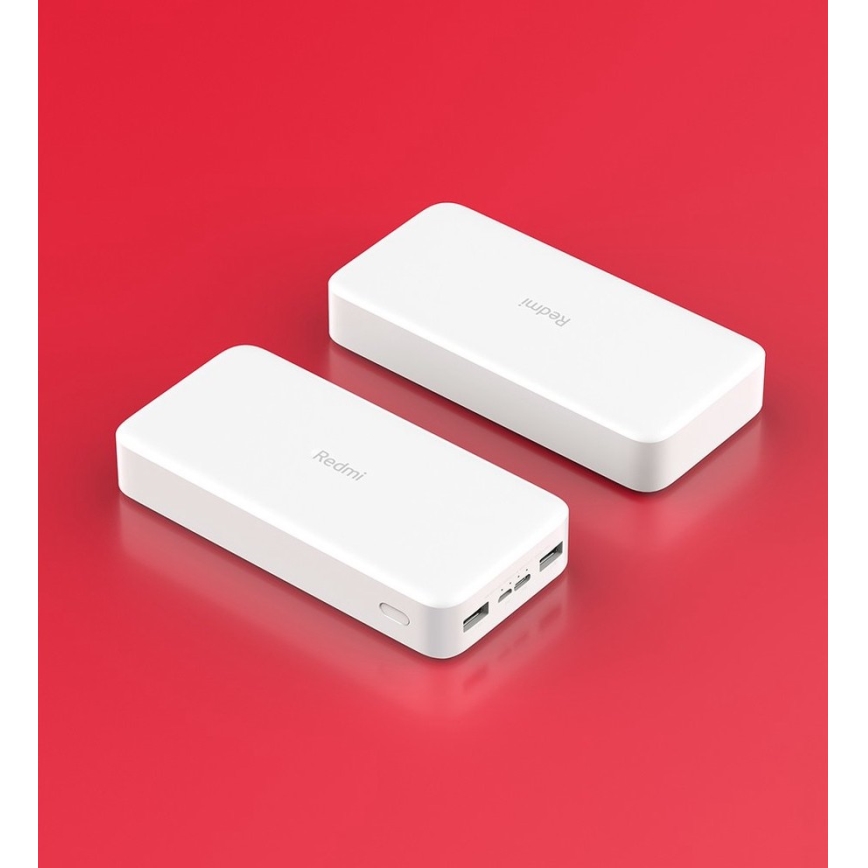 Xiaomi 20000 mAh Redmi 18W Powerbank Fast Charge biały