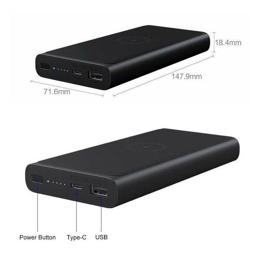 Xiaomi Mi Bezprzewodowy Power Bank Essential 10000 mAh Czarny