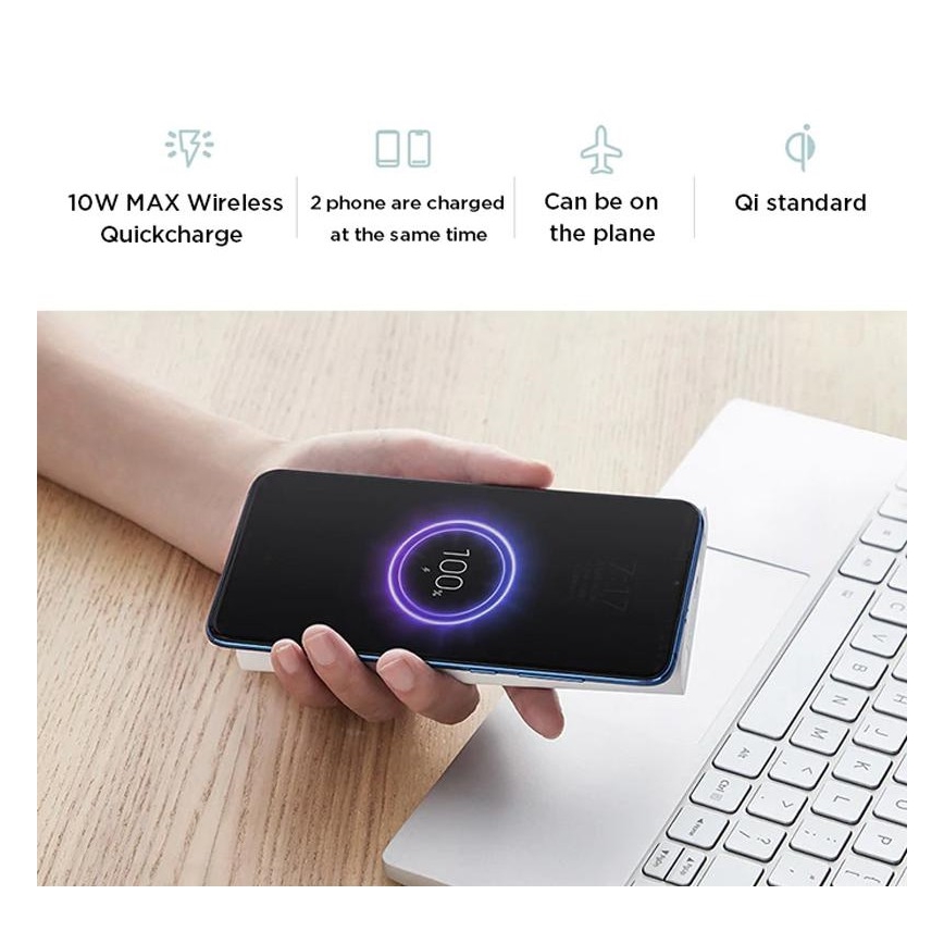 Xiaomi Mi Bezprzewodowy Power Bank Essential 10000 mAh Czarny