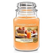 Yankee Candle - Świeca zapachowa FARM FRESH PEACH duża 623g 110-150 godziny