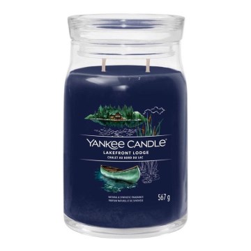 Yankee Candle - Świeca zapachowa LAKEFRONT LODGE duża 567g 60-90 godz.