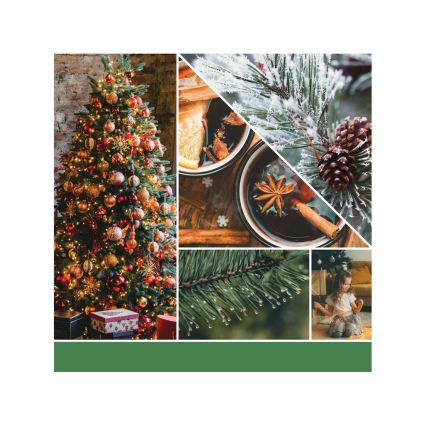 Yankee Candle - Świeca zapachowa SHIMMERING CHRISTMAS TREE duża 567g 60-90 godz.