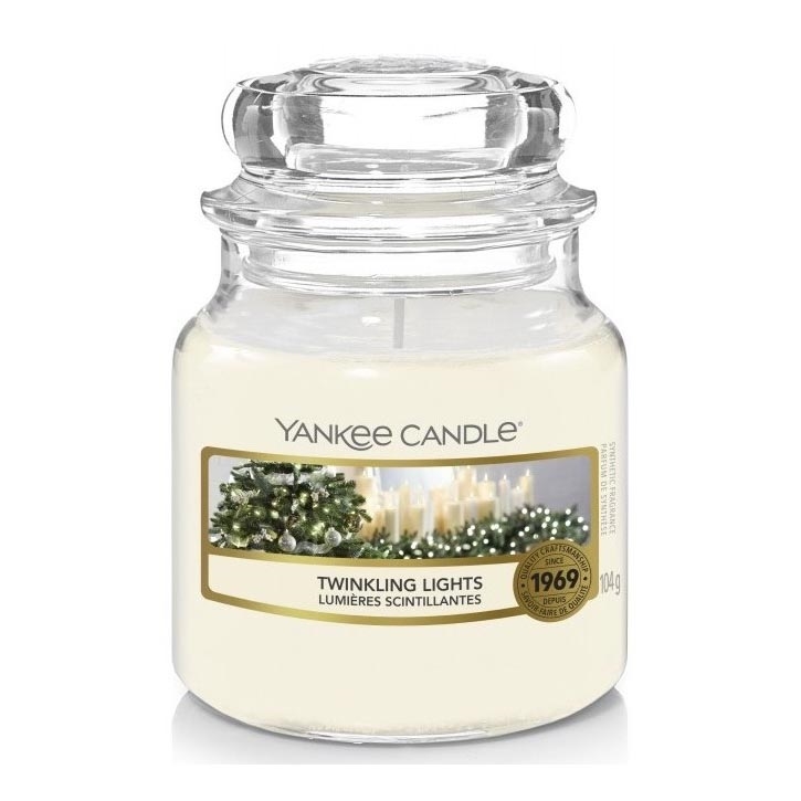 Yankee Candle - Świeca zapachowa TWINKLING LIGHTS mała 104g 20-30 godziny