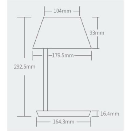 Yeelight - LED Lampa stołowa ściemnialna STARIA LED/20W/230V