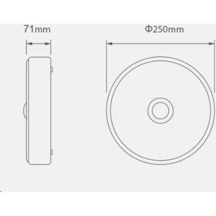 Yeelight - LED Plafon z czujnikiem LED/10W/230V