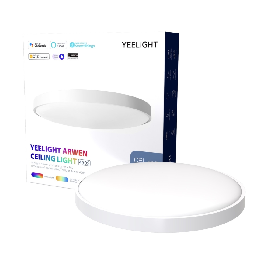 Yeelight - LED RGB Ściemniany plafon ARWEN 450S LED/50W/230V CRI 90 + pilot Wi-Fi/BT