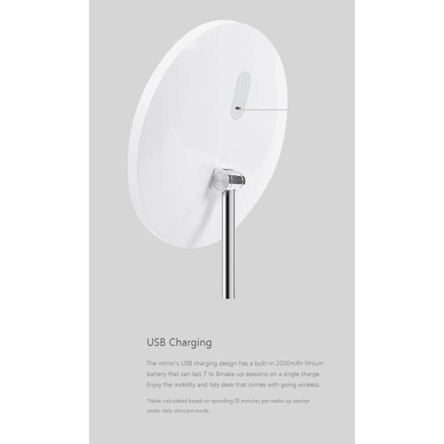 Yeelight – LED Ściemnialne lusterko do makijażu z czujnikiem LED/5W/USB CRI95