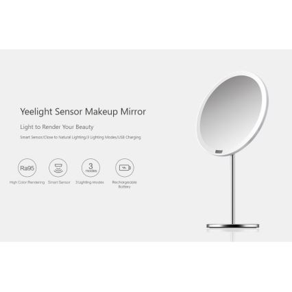 Yeelight – LED Ściemnialne lusterko do makijażu z czujnikiem LED/5W/USB CRI95