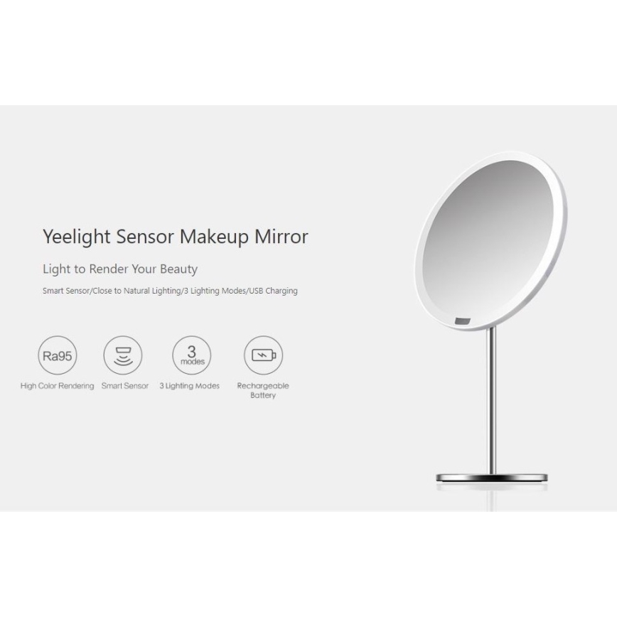Yeelight – LED Ściemnialne lusterko do makijażu z czujnikiem LED/5W/USB CRI95