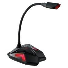 Yenkee - LED Gamingowy mikrofon USB 5V czarny/czerwony