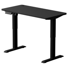 Z możliwością dostosowania wysokości biurko LEVANO 120x60 cm czarne