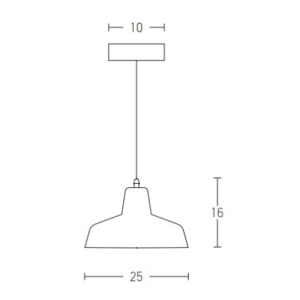 Zambelis 1655 - Żyrandol na lince 1xE27/40W/230V beton