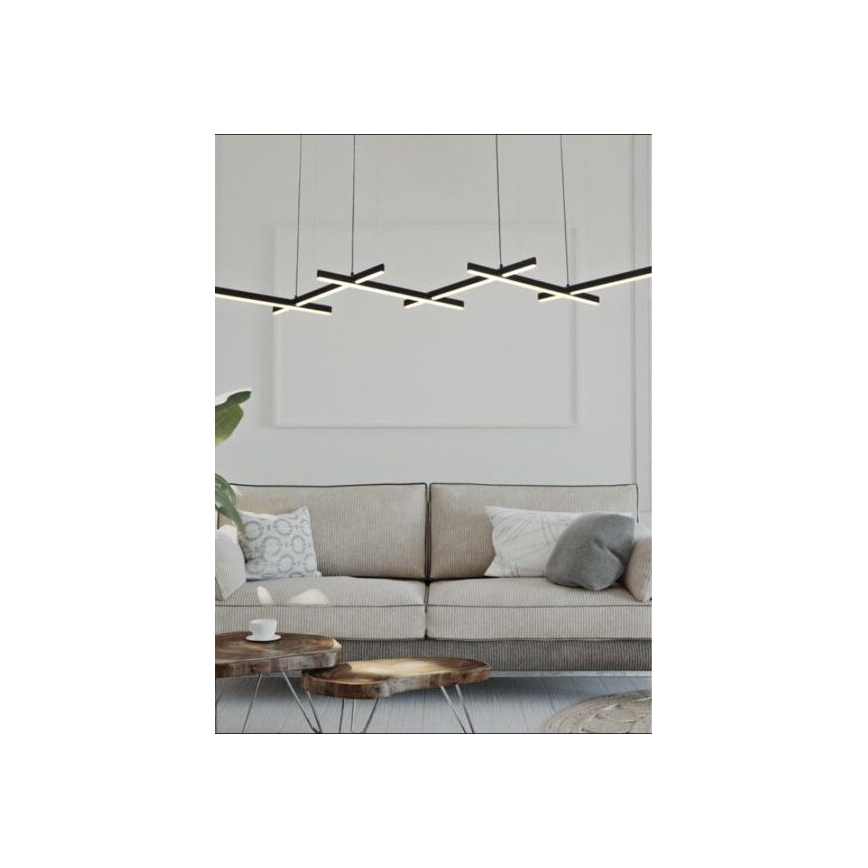 Zambelis 1948 - LED Żyrandol ściemnialny na lince LED/85W/230V czarne