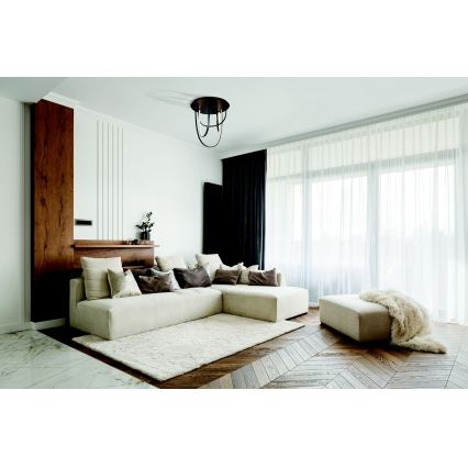 Zambelis 1951 - LED regulowany sufitowy żyrandol LED/80W/230V czarny